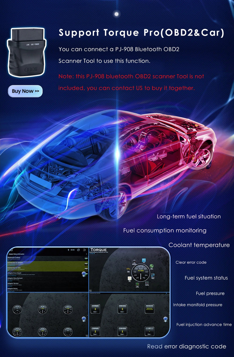 Autoradio CarPlay Ford Focus, Mondeo, S-Max et Kuga (2003-2012) – Écran 7 pouces, 2 DIN, vue 25