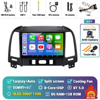 Autoradio CarPlay Hyundai Santa Fe 2 (2006-2012) – Écran 9 pouces, jusqu'à 16 Go + 512 Go, vue 29