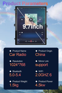 Autoradio CarPlay Hyundai ix35 (2009-2015) – Écran vertical 9,7 pouces, jusqu'à 8 Go + 256 Go, vue 25
