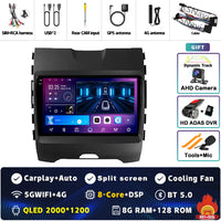 Autoradio CarPlay Ford Ranger, Everest et Edge (2015-2018) – Écran 9 pouces, jusqu'à 16 Go + 512 Go, vue 24