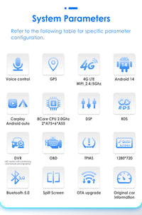 Autoradio CarPlay Renault Scénic 2 (2004-2009) – Écran 9 pouces, climatisation manuelle, vue 2