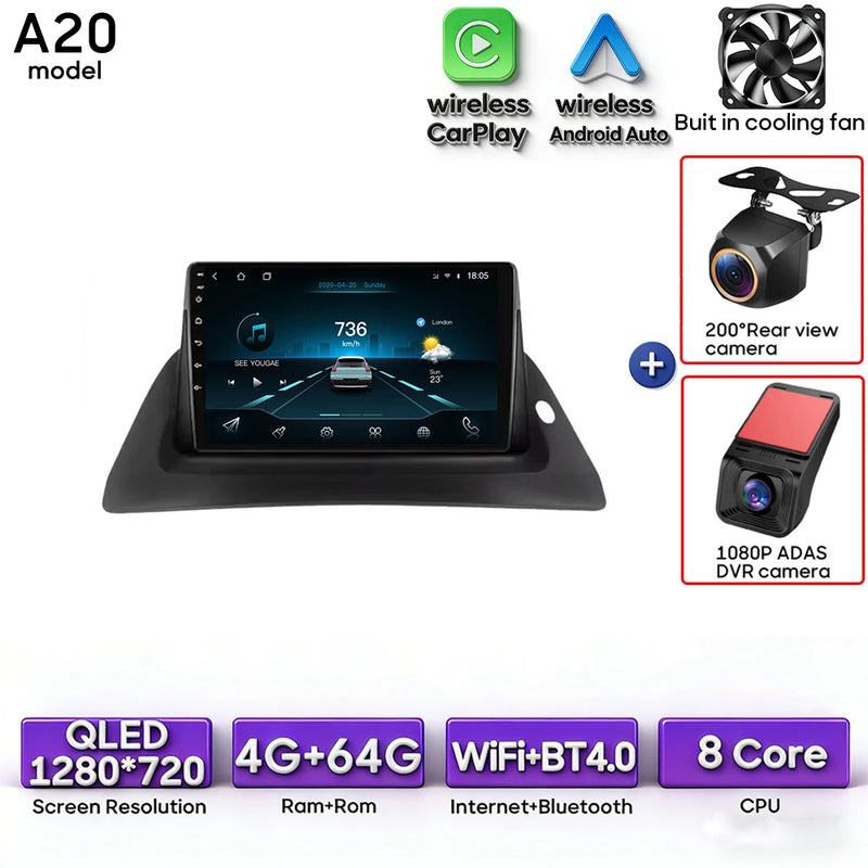 Autoradio CarPlay Renault Kangoo (2008-2018) – Écran 9 pouces, option écran 2K, jusqu'à 12 Go + 256 Go, vue 37