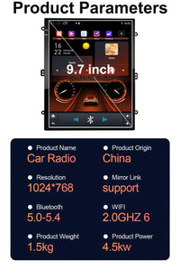 Autoradio CarPlay Chevrolet Captiva (2006-2012) – Écran vertical 9,7 pouces, jusqu'à 8 Go + 256 Go, vue 7