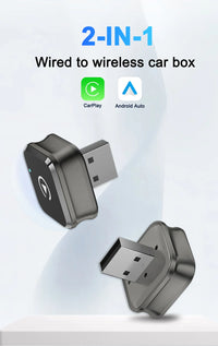 Adaptateur CarPlay Sans Fil USB 2 en 1 – 7 Modèles au Choix, Bluetooth 5.4, Wi-Fi 5,8 GHz, vue 8