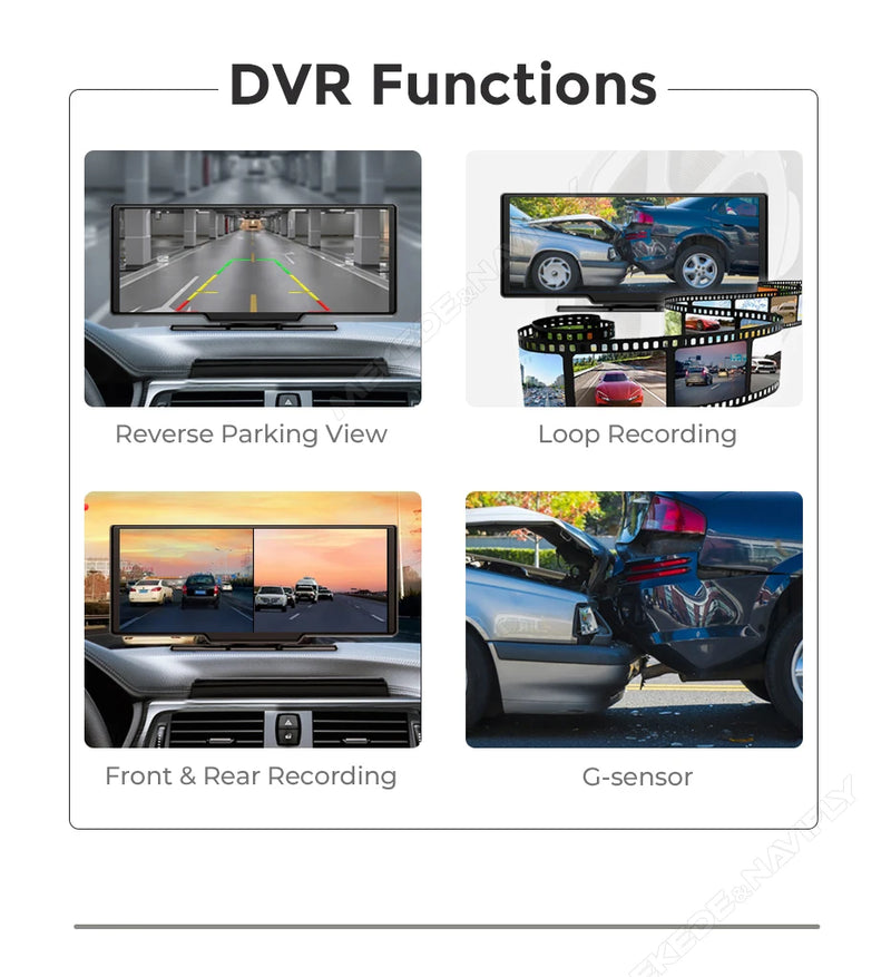 Écran CarPlay Portable Universel – 6,86 ou 10,26 Pouces, Sans Fil, FM et AUX, vue 32