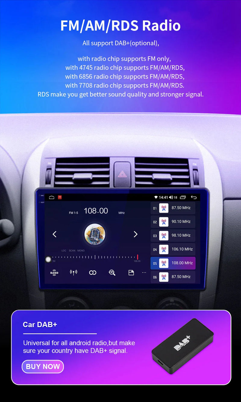 Autoradio CarPlay Suzuki SX4 (2006-2013) – Écran 9 pouces sans fil, jusqu'à 12 Go + 256 Go, vue 23