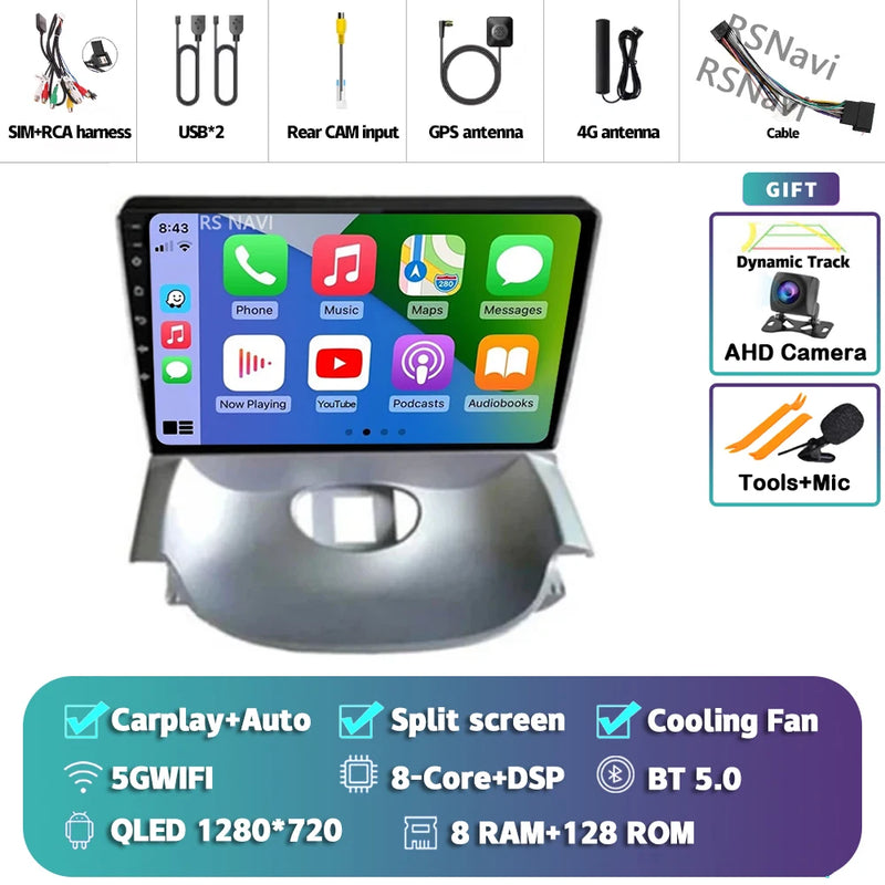Autoradio CarPlay Peugeot 206 et Citroën C2 (2004-2013) – Écran QLED 9 pouces, jusqu'à 16 Go + 512 Go, vue 26
