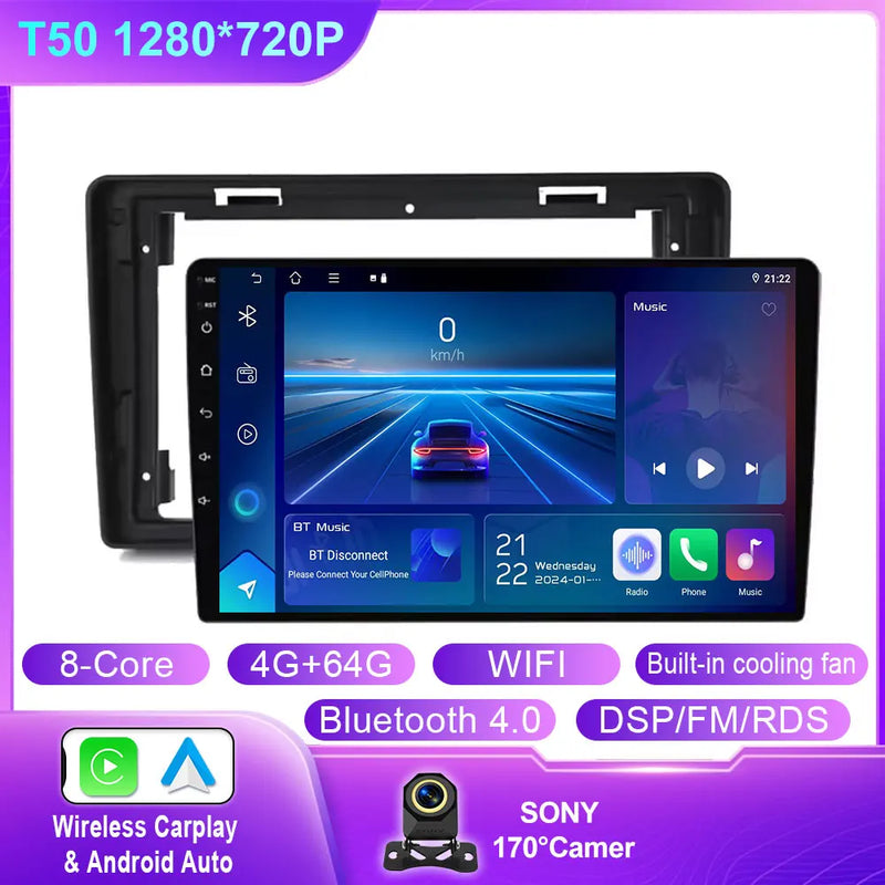 Autoradio CarPlay Citroën C2 et C3 (2001-2010) – Écran QLED 9 pouces, jusqu'à 12 Go + 256 Go, vue 34