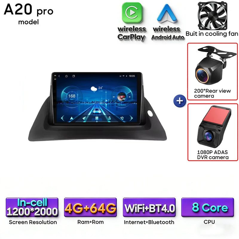 Autoradio CarPlay Renault Kangoo (2008-2018) – Écran 9 pouces, option écran 2K, jusqu'à 12 Go + 256 Go, vue 30