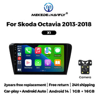 Autoradio CarPlay Skoda Octavia 3 A7 (2013-2018) – Écran 10 pouces, jusqu'à 2 Go + 32 Go, vue 10
