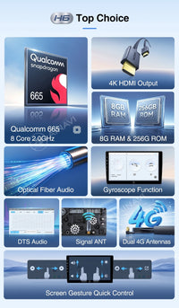 Autoradio CarPlay Dacia Logan, Sandero et Jogger (2019-2023) – Écran 10 pouces, jusqu'à 8 Go + 256 Go, vue 23