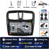 Autoradio CarPlay Dacia Sandero et Logan 2 (2014-2019) – Écran 9 pouces, jusqu'à 12 Go + 256 Go, vue 21