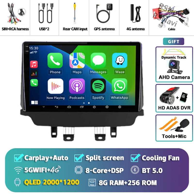 Autoradio CarPlay Mazda CX-3 (2014-2021) – Écran 9 pouces, jusqu'à 16 Go + 512 Go, vue 34