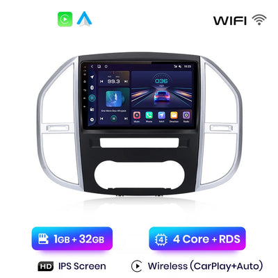 CarPlay Mercedes Vito 2014-2020 – Écran tactile 10 pouces, CarPlay sans fil, GPS intégré