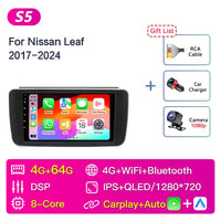 Autoradio CarPlay Nissan Leaf ZE1 (2017-2024) – Écran 9 pouces, caméra de recul, vue 10