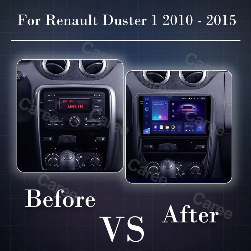 Autoradio CarPlay Dacia Duster 1 (2010-2015) – Écran 9 pouces, jusqu'à 12 Go + 256 Go, vue 2