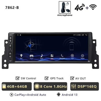 Autoradio CarPlay Sans Fil pour MINI Cooper S R50 R52 R53
