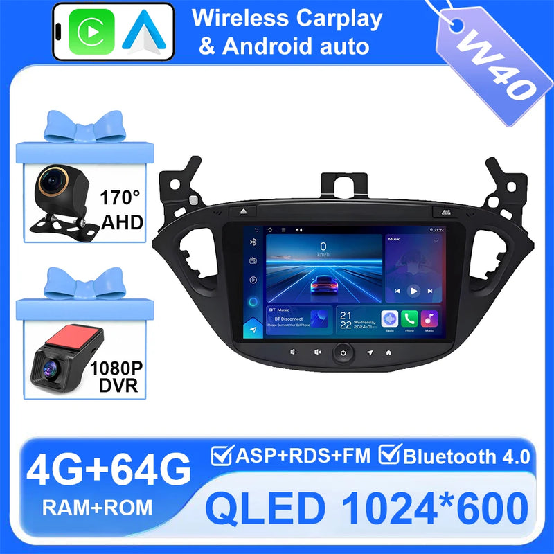 Autoradio CarPlay Opel Corsa E et Adam (2015-2019) – Écran QLED, jusqu'à 8 Go + 256 Go, vue 9