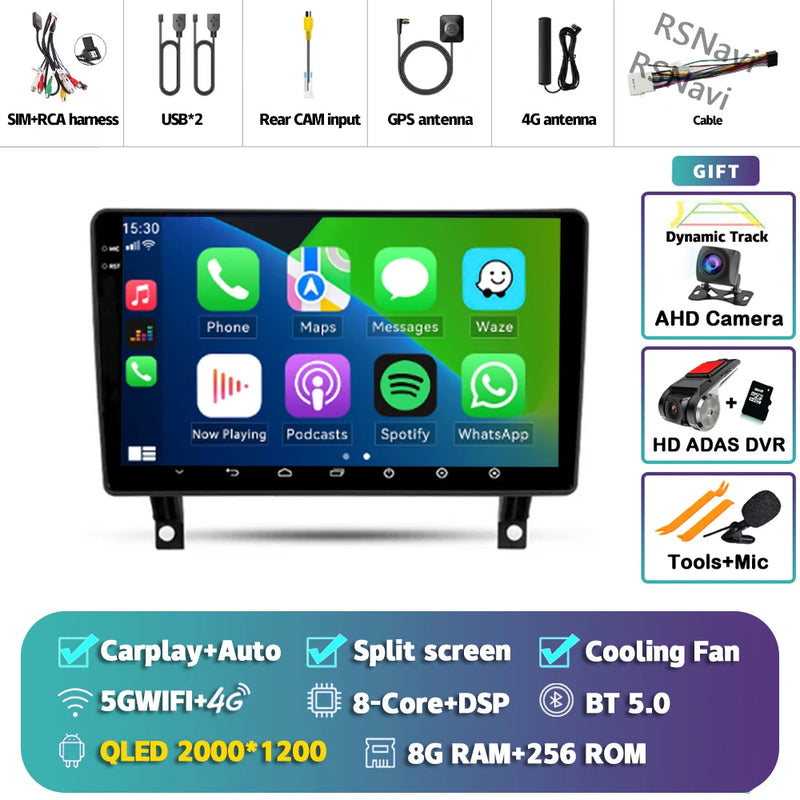 Autoradio CarPlay Opel Antara (2006-2017) – Écran QLED, Android 16, vue 36