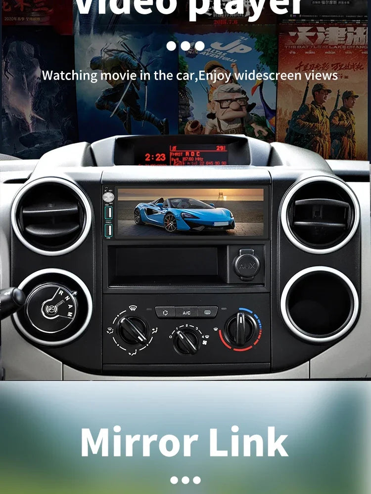 Autoradio CarPlay Renault Twingo 2 (2007-2016) – Écran 6,86 pouces 1 DIN, jusqu'à 4 Go + 64 Go, vue 20