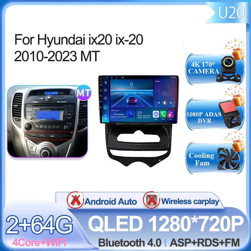 Autoradio CarPlay Hyundai ix20 (2010-2023) – Écran 9 pouces, jusqu'à 12 Go + 256 Go, vue 38