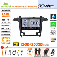 Autoradio CarPlay Ford S-Max (2006-2015) – Écran 9 pouces sans fil, jusqu'à 12 Go + 256 Go, vue 24