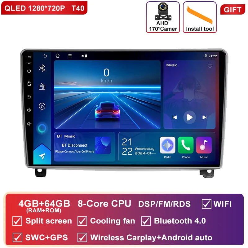 Autoradio CarPlay Peugeot 407 (2004-2011) – Écran 9 pouces, option écran 2K, jusqu'à 12 Go + 256 Go, vue 41
