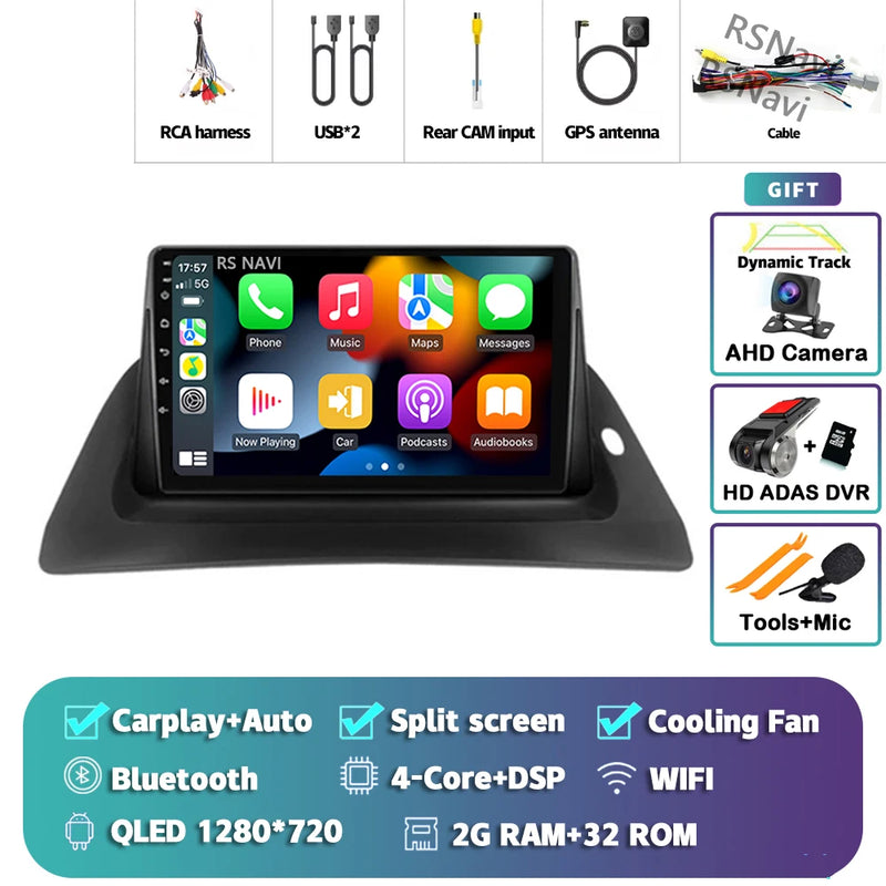 Autoradio CarPlay Renault Kangoo (2009-2018) – Écran 9 pouces, Android 16, jusqu'à 16 Go + 512 Go, vue 33