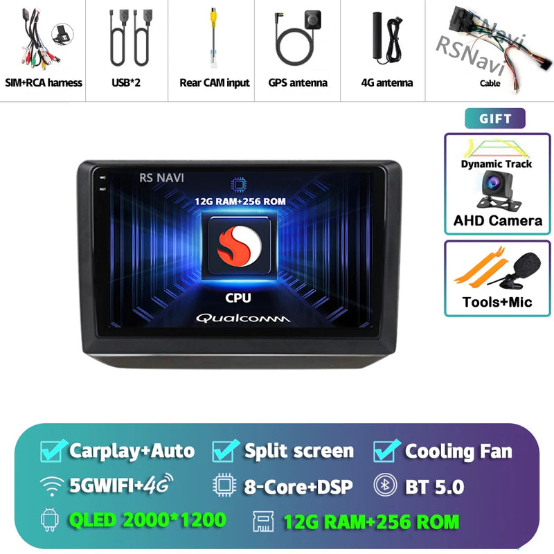 Autoradio CarPlay Skoda Fabia 2 (2007-2014) – Écran QLED, jusqu'à 16 Go + 512 Go, vue 15