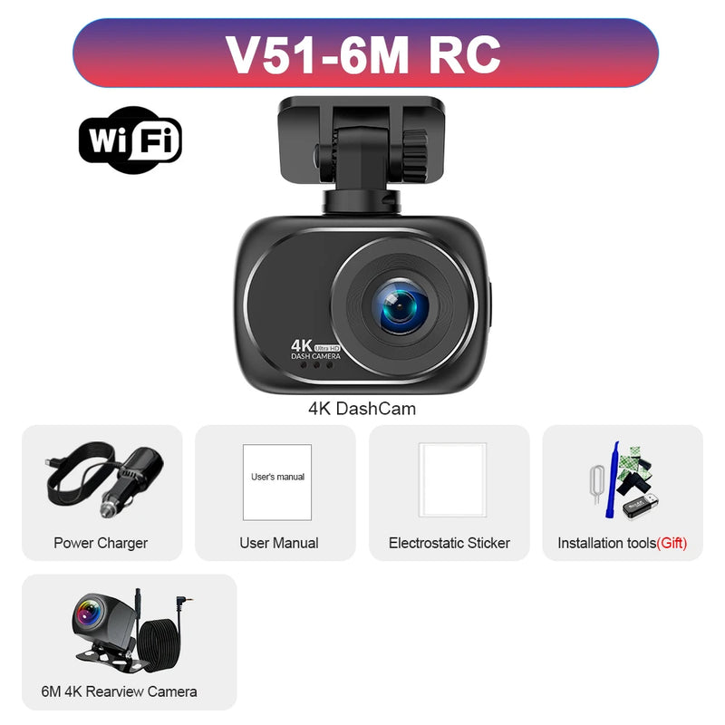 Dashcam 4K Avant et Arrière 4K – Écran 2 Pouces, Wi-Fi, GPS en Option, vue 22