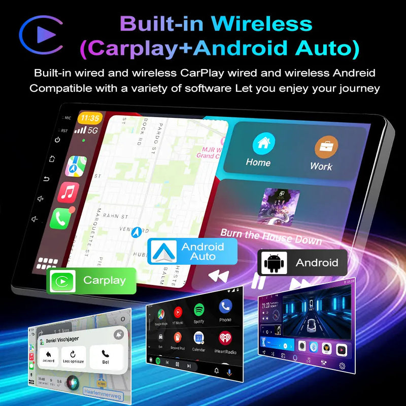 Autoradio CarPlay Kia Sportage 3 SL (2010-2016) – Écran QLED 9 pouces, jusqu'à 12 Go + 256 Go, vue 4