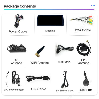 Autoradio Android BMW Série 7 F01 F02 CarPlay Sans Fil