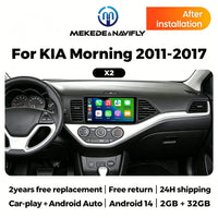 Autoradio CarPlay Kia Picanto 2 (2011-2017) – Écran 9 pouces, jusqu'à 2 Go + 32 Go