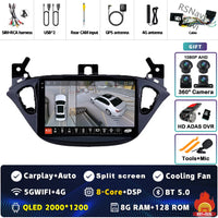 Autoradio CarPlay Opel Corsa E (2014-2019) et Adam (2013-2016) – Écran 9 pouces 2K, jusqu'à 12 Go + 256 Go, vue 18