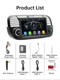 Autoradio CarPlay Fiat 500 (2007-2015) – Écran 7 pouces, sans fil, vue 6
