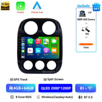Autoradio CarPlay Jeep Compass et Patriot (2010-2016) – Écran QLED, sans fil, vue 8