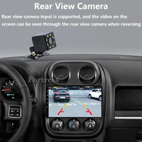 Autoradio CarPlay Jeep Compass et Patriot (2010-2016) – Écran QLED, sans fil, vue 3
