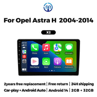 Autoradio CarPlay Opel Astra H (2004-2014) – Écran 9 pouces, jusqu'à 2 Go + 32 Go, vue 9