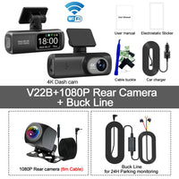 Dashcam 4K Wi-Fi Double Caméra – Écran 1,47 Pouce, GPS en Option, Kit Parking 24 h, vue 19