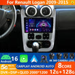Autoradio CarPlay Dacia Logan 1 et Sandero (2009-2015) – Écran 9 pouces, jusqu'à 12 Go + 128 Go