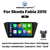 Autoradio CarPlay Skoda Fabia 3 (2015-2019) – Écran 9 pouces, jusqu'à 2 Go + 32 Go, vue 9