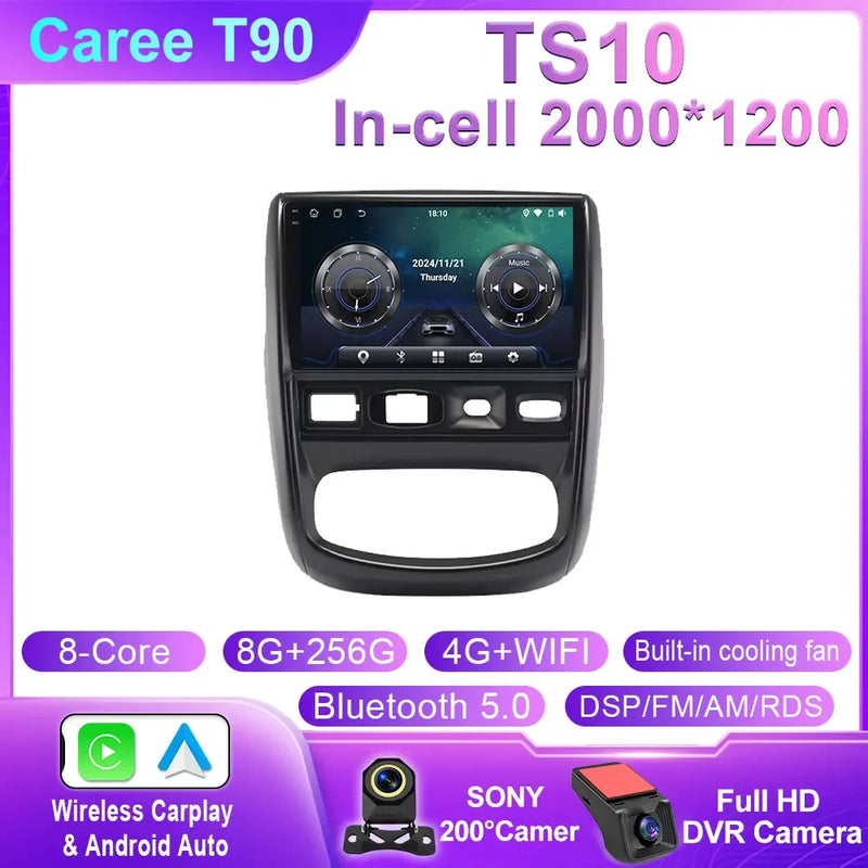 Autoradio CarPlay Dacia Duster 1 (2010-2015) – Écran 9 pouces, jusqu'à 12 Go + 256 Go, vue 48