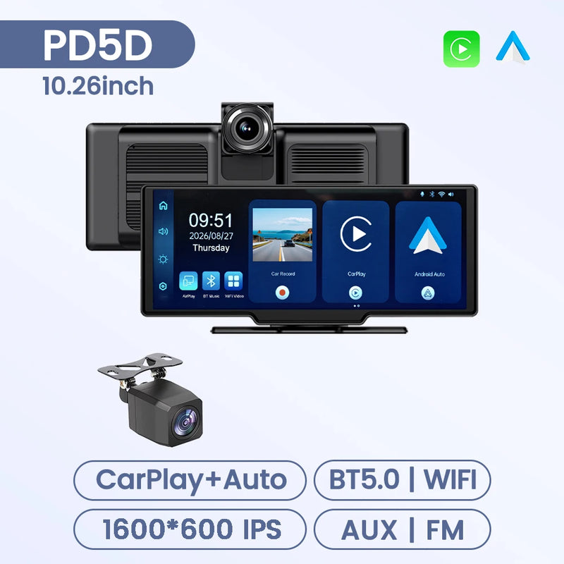 Écran CarPlay Portable Universel – 6,86 ou 10,26 Pouces, Sans Fil, FM et AUX, vue 42