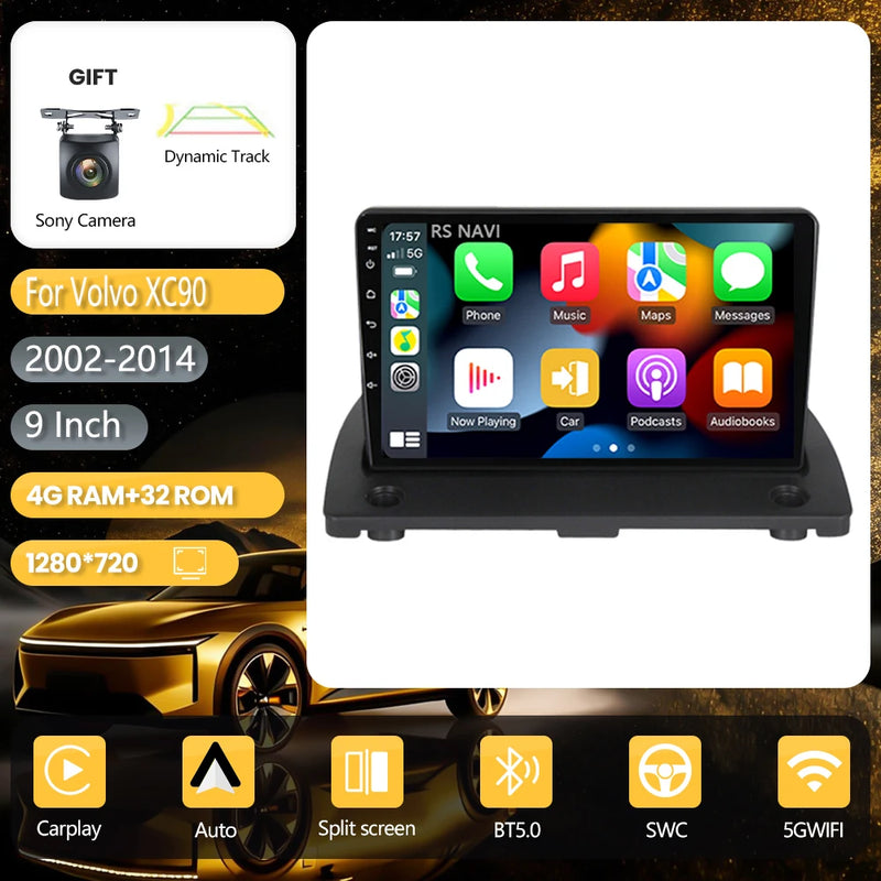 Autoradio CarPlay Volvo XC90 (2002-2014) – Écran 9 pouces, jusqu'à 16 Go + 256 Go, vue 29