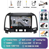 Autoradio CarPlay Hyundai Santa Fe 2 (2006-2012) – Écran 9 pouces, jusqu'à 16 Go + 512 Go, vue 34