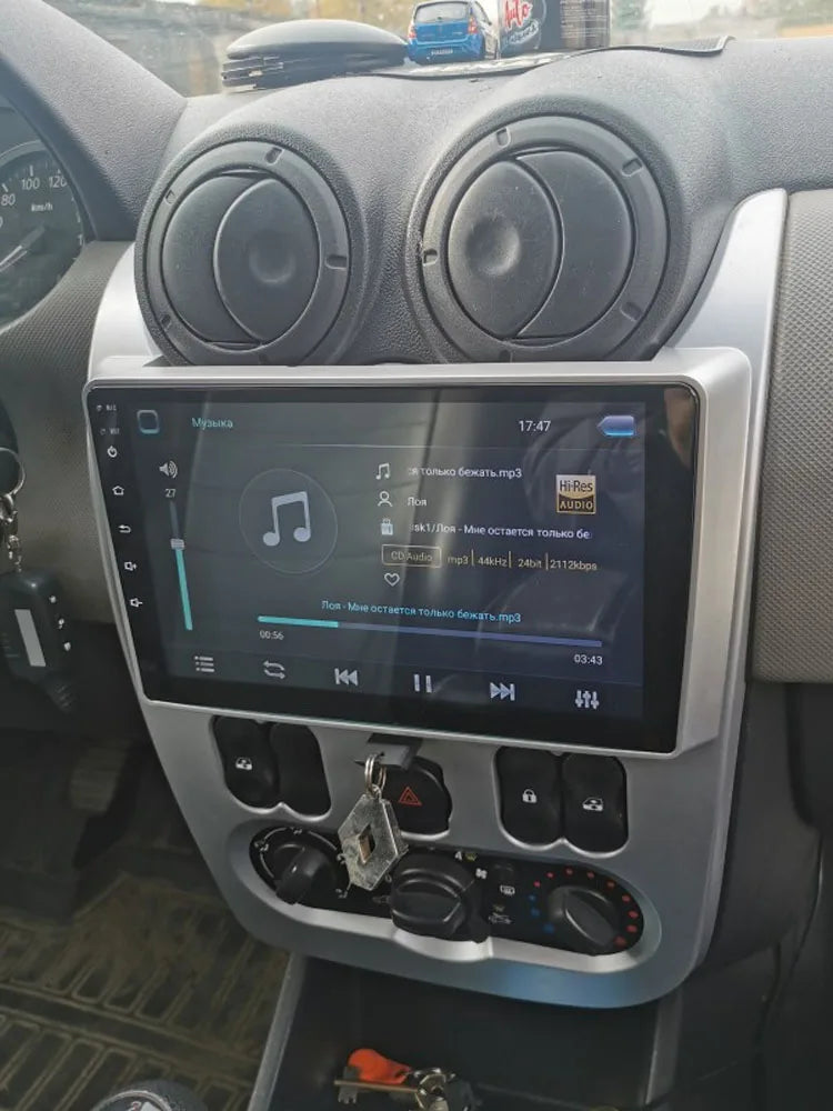 Autoradio CarPlay Dacia Logan 1 et Sandero (2009-2015) – Écran 9 pouces, jusqu'à 12 Go + 128 Go, vue 12