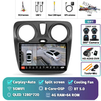 Autoradio CarPlay Renault Lodgy et Dacia Dokker (2012-2021) – Écran 9 pouces, Android 16, vue 26