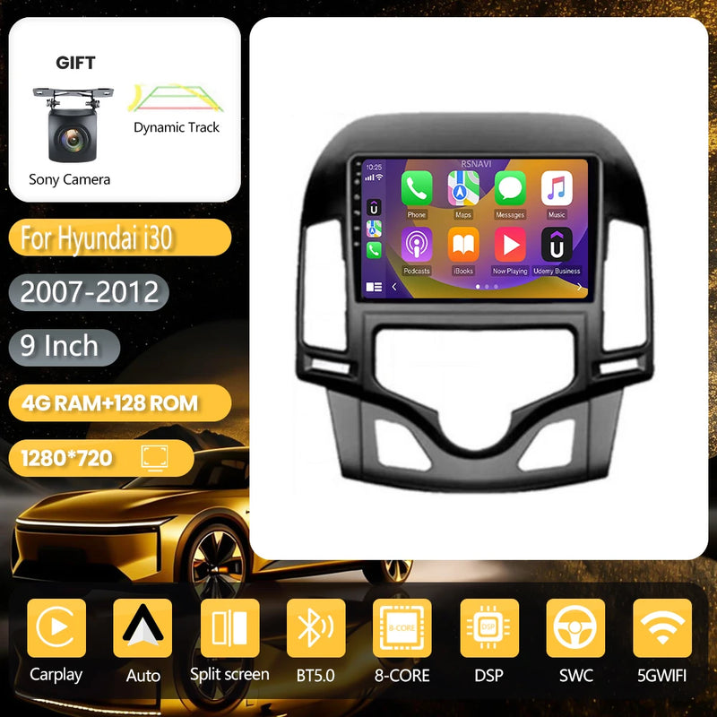 Autoradio CarPlay Hyundai i30 FD (2007-2012) – Écran 9 pouces, jusqu'à 16 Go + 256 Go, vue 35