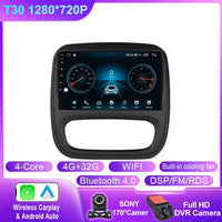 Autoradio CarPlay Renault Trafic 3 (2014-2021) et Opel Vivaro B (2014-2018) – Écran 9 pouces, jusqu'à 12 Go + 256 Go, vue 45