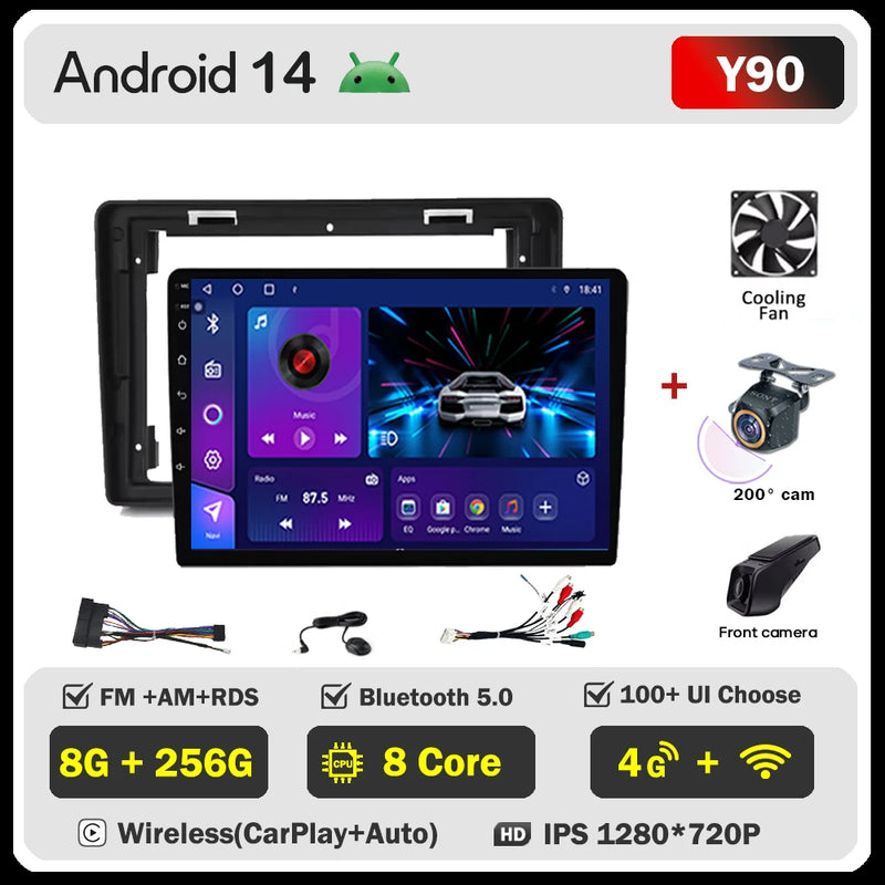 Autoradio CarPlay Citroën C2 et C3 (2001-2010) – Écran IPS 9 pouces, option écran 2K, jusqu'à 12 Go + 256 Go, vue 38